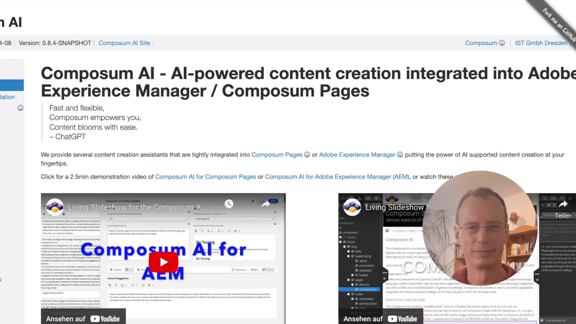 Composum AI for AEM Demo